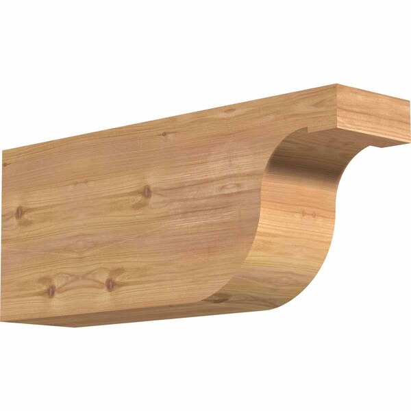 Ekena Millwork Del Monte Smooth Rafter Tail, Western Red Cedar, 5 1/2"W x 10"H x 24"L RFT06X10X24DEL00SWR - main